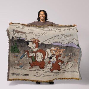 New Parks Project Yogi Bear Woven Blanket outdoor camp exclusive
